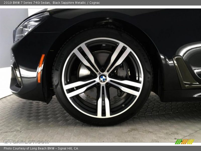 Black Sapphire Metallic / Cognac 2019 BMW 7 Series 740i Sedan