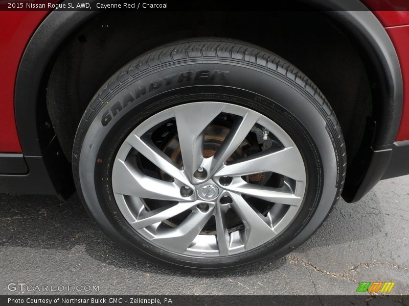 Cayenne Red / Charcoal 2015 Nissan Rogue SL AWD