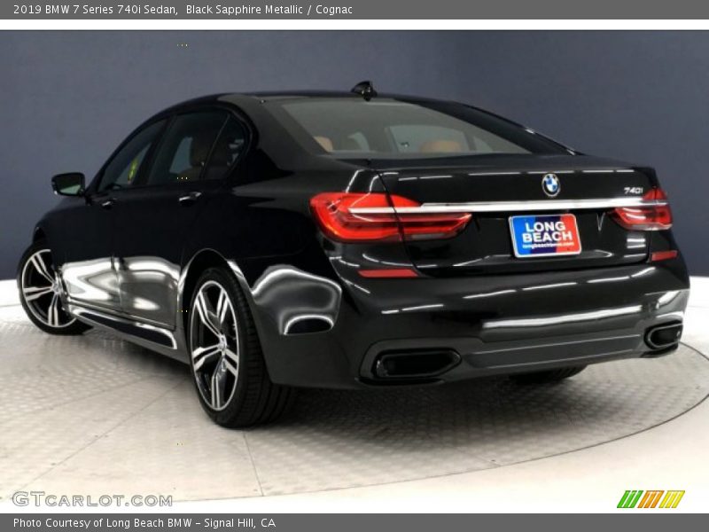 Black Sapphire Metallic / Cognac 2019 BMW 7 Series 740i Sedan