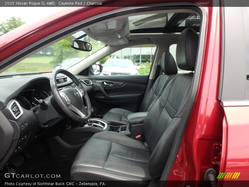 Cayenne Red / Charcoal 2015 Nissan Rogue SL AWD