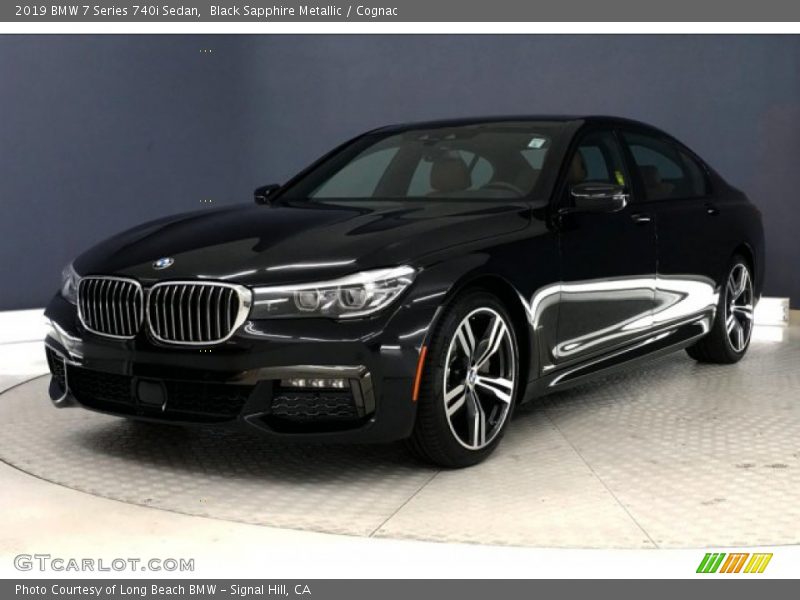 Black Sapphire Metallic / Cognac 2019 BMW 7 Series 740i Sedan
