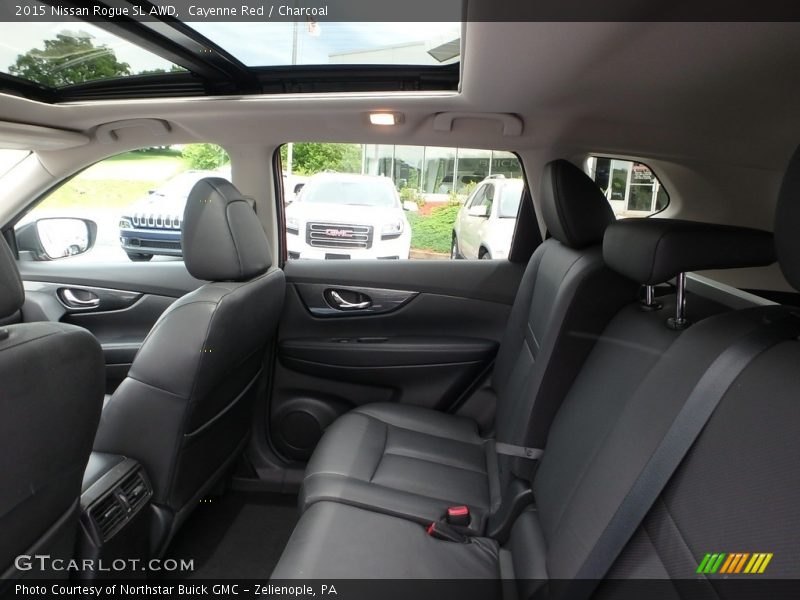 Cayenne Red / Charcoal 2015 Nissan Rogue SL AWD