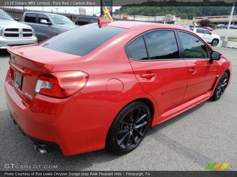 Pure Red / Carbon Black 2018 Subaru WRX Limited