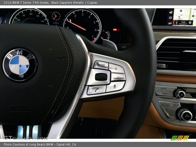 Black Sapphire Metallic / Cognac 2019 BMW 7 Series 740i Sedan