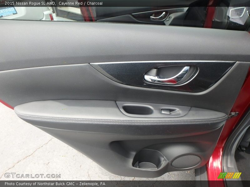 Cayenne Red / Charcoal 2015 Nissan Rogue SL AWD