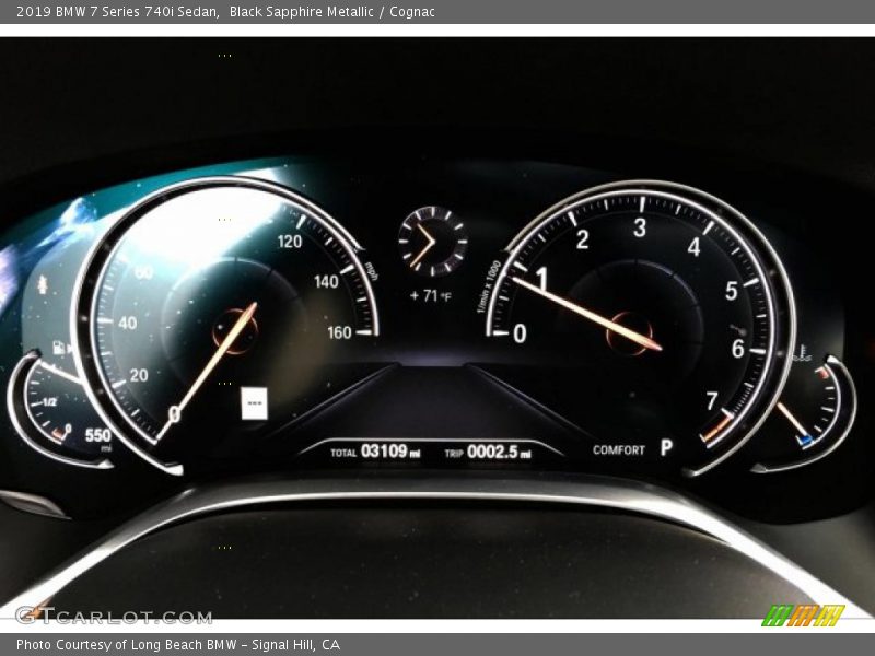 Black Sapphire Metallic / Cognac 2019 BMW 7 Series 740i Sedan