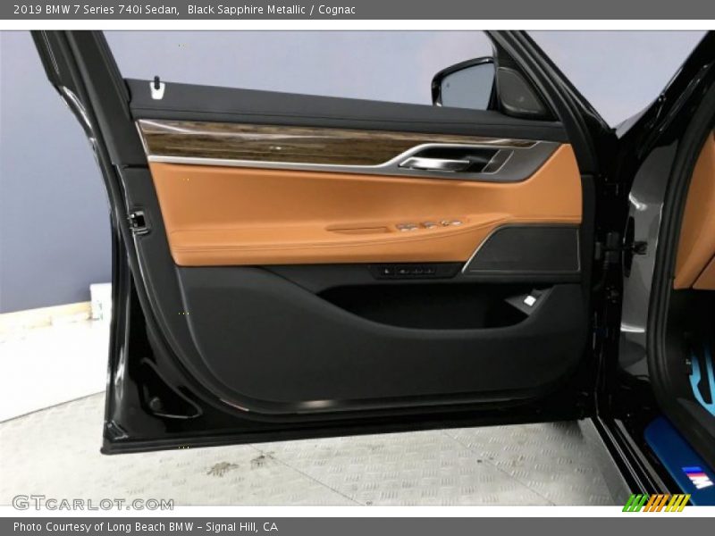 Black Sapphire Metallic / Cognac 2019 BMW 7 Series 740i Sedan