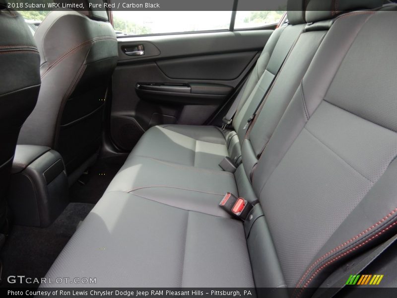 Rear Seat of 2018 WRX Limited