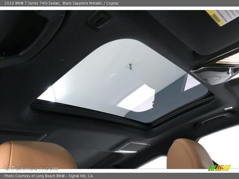 Black Sapphire Metallic / Cognac 2019 BMW 7 Series 740i Sedan