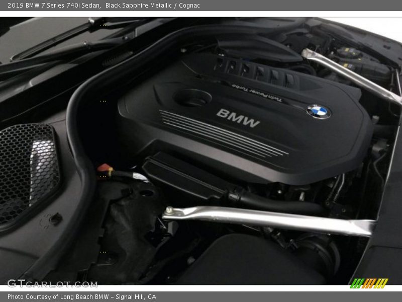 Black Sapphire Metallic / Cognac 2019 BMW 7 Series 740i Sedan