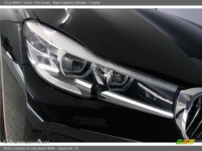Black Sapphire Metallic / Cognac 2019 BMW 7 Series 740i Sedan
