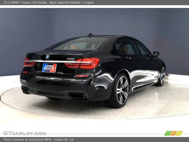 Black Sapphire Metallic / Cognac 2019 BMW 7 Series 740i Sedan