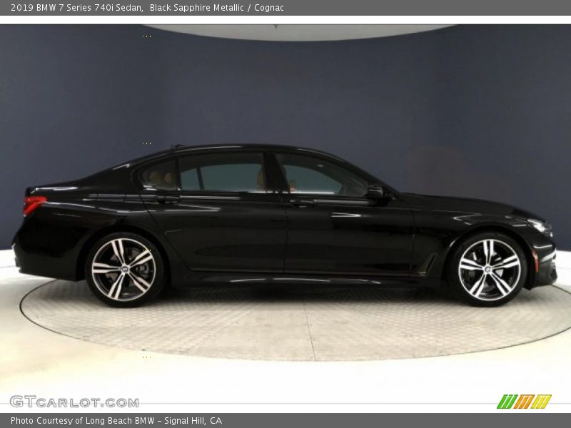 Black Sapphire Metallic / Cognac 2019 BMW 7 Series 740i Sedan
