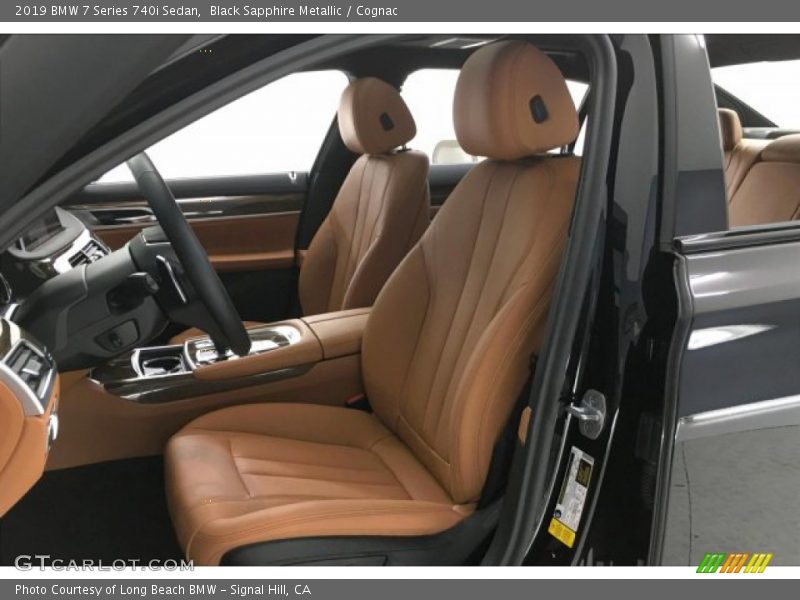 Black Sapphire Metallic / Cognac 2019 BMW 7 Series 740i Sedan