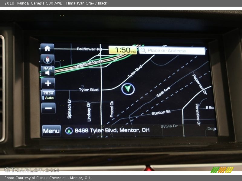 Navigation of 2018 Genesis G80 AWD