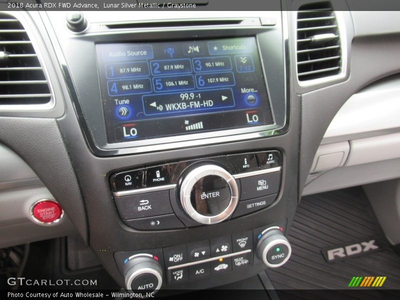 Lunar Silver Metallic / Graystone 2018 Acura RDX FWD Advance