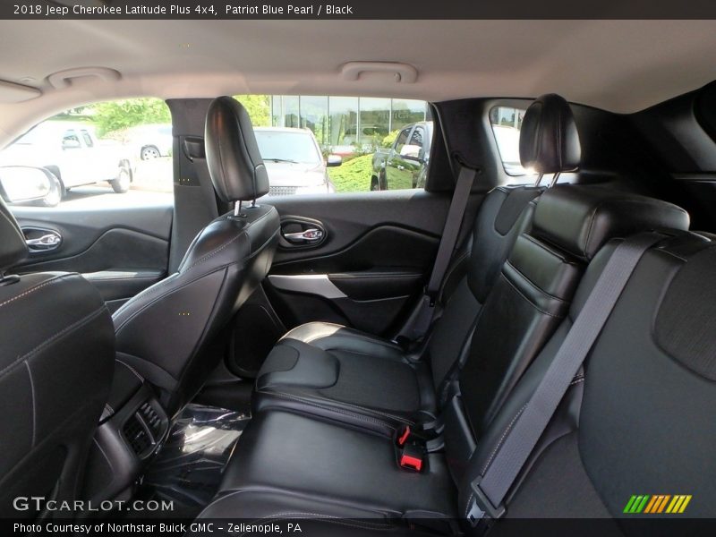 Patriot Blue Pearl / Black 2018 Jeep Cherokee Latitude Plus 4x4