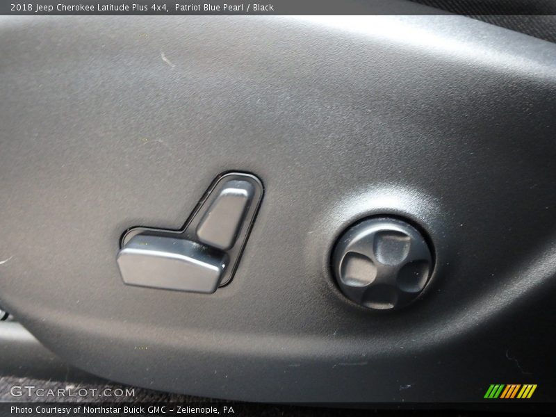 Patriot Blue Pearl / Black 2018 Jeep Cherokee Latitude Plus 4x4