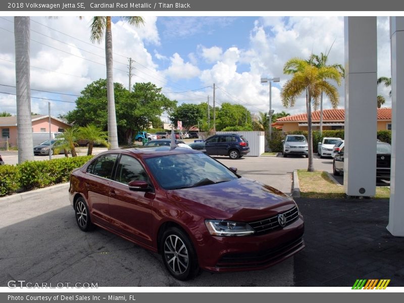 Cardinal Red Metallic / Titan Black 2018 Volkswagen Jetta SE