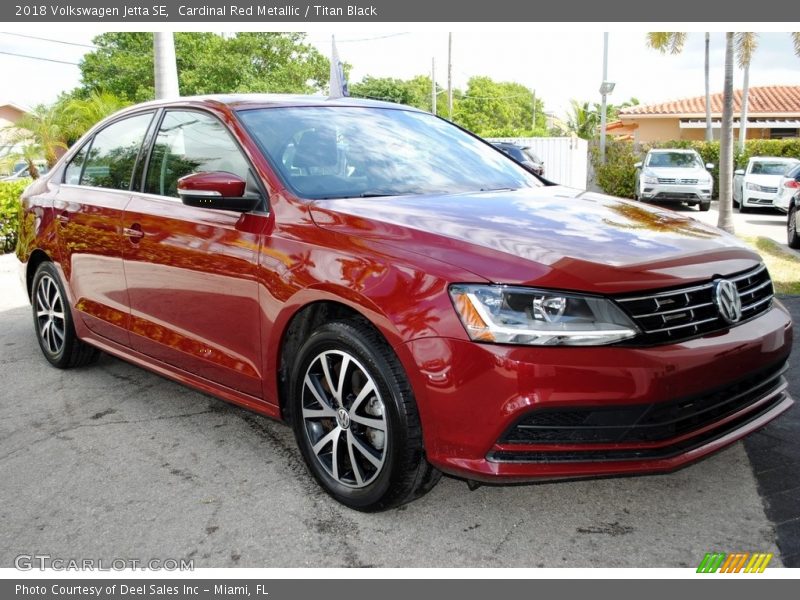 Cardinal Red Metallic / Titan Black 2018 Volkswagen Jetta SE