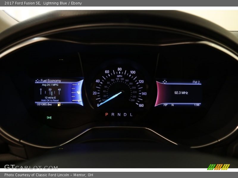 Lightning Blue / Ebony 2017 Ford Fusion SE