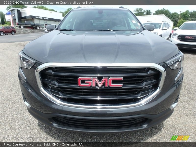 Graphite Gray Metallic / Jet Black 2019 GMC Terrain SLE AWD