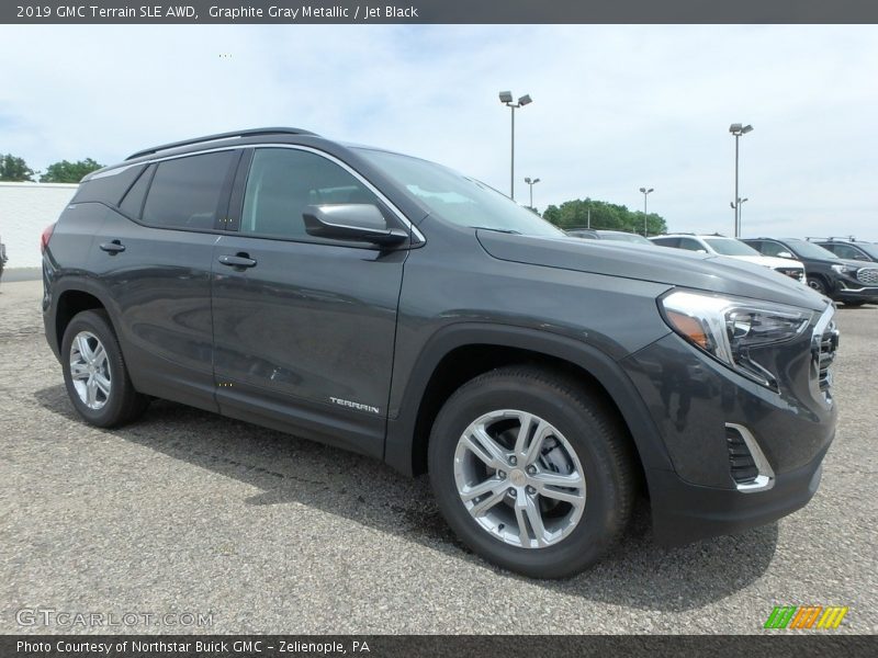 Graphite Gray Metallic / Jet Black 2019 GMC Terrain SLE AWD
