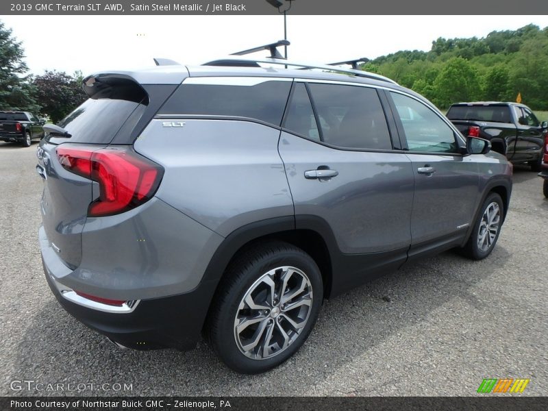 Satin Steel Metallic / Jet Black 2019 GMC Terrain SLT AWD