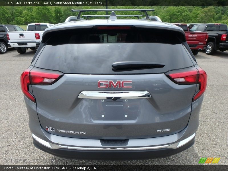 Satin Steel Metallic / Jet Black 2019 GMC Terrain SLT AWD