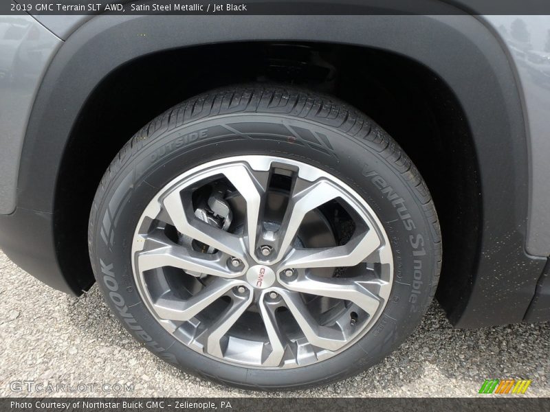 Satin Steel Metallic / Jet Black 2019 GMC Terrain SLT AWD