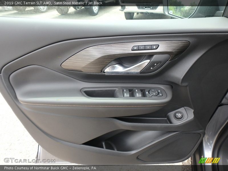 Satin Steel Metallic / Jet Black 2019 GMC Terrain SLT AWD