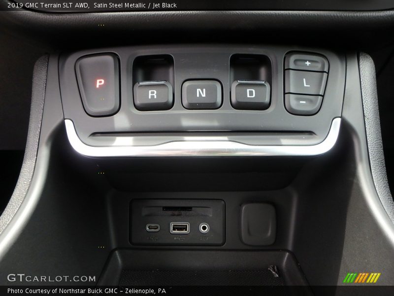 Satin Steel Metallic / Jet Black 2019 GMC Terrain SLT AWD