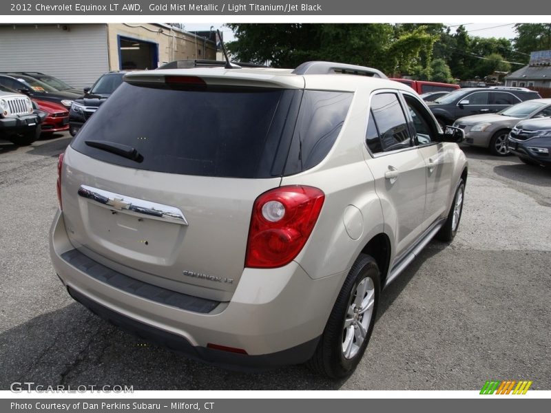 Gold Mist Metallic / Light Titanium/Jet Black 2012 Chevrolet Equinox LT AWD