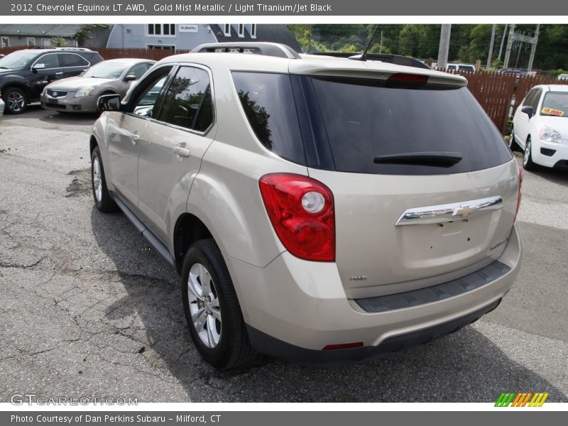 Gold Mist Metallic / Light Titanium/Jet Black 2012 Chevrolet Equinox LT AWD