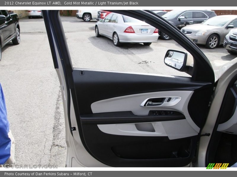 Gold Mist Metallic / Light Titanium/Jet Black 2012 Chevrolet Equinox LT AWD