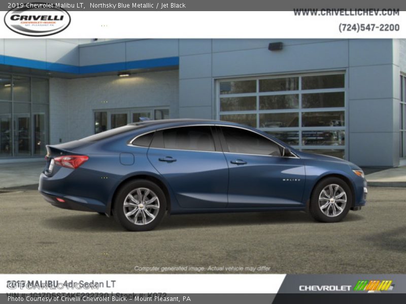 Northsky Blue Metallic / Jet Black 2019 Chevrolet Malibu LT
