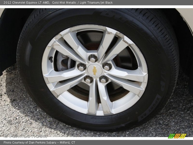 Gold Mist Metallic / Light Titanium/Jet Black 2012 Chevrolet Equinox LT AWD