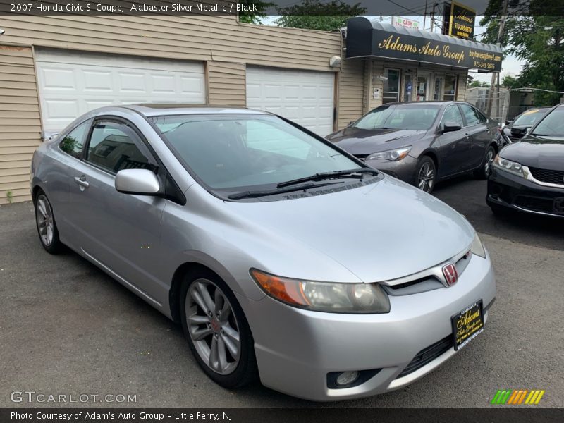 Alabaster Silver Metallic / Black 2007 Honda Civic Si Coupe