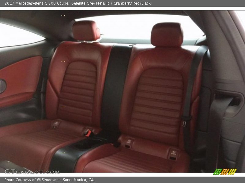 Selenite Grey Metallic / Cranberry Red/Black 2017 Mercedes-Benz C 300 Coupe