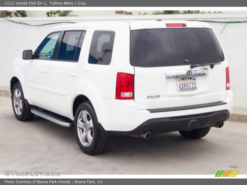 Taffeta White / Gray 2012 Honda Pilot EX-L