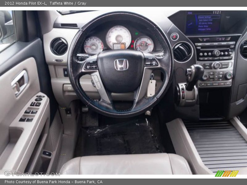 Taffeta White / Gray 2012 Honda Pilot EX-L