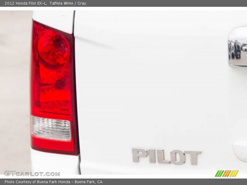 Taffeta White / Gray 2012 Honda Pilot EX-L