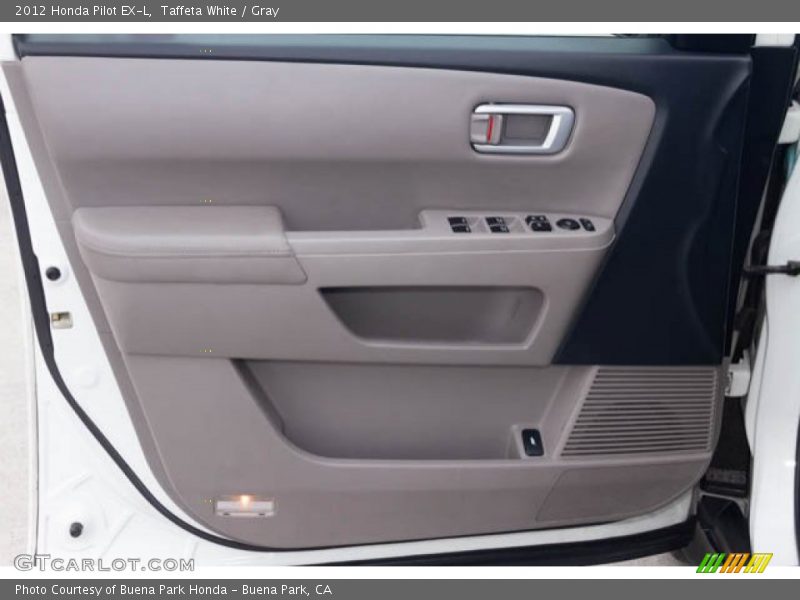Taffeta White / Gray 2012 Honda Pilot EX-L
