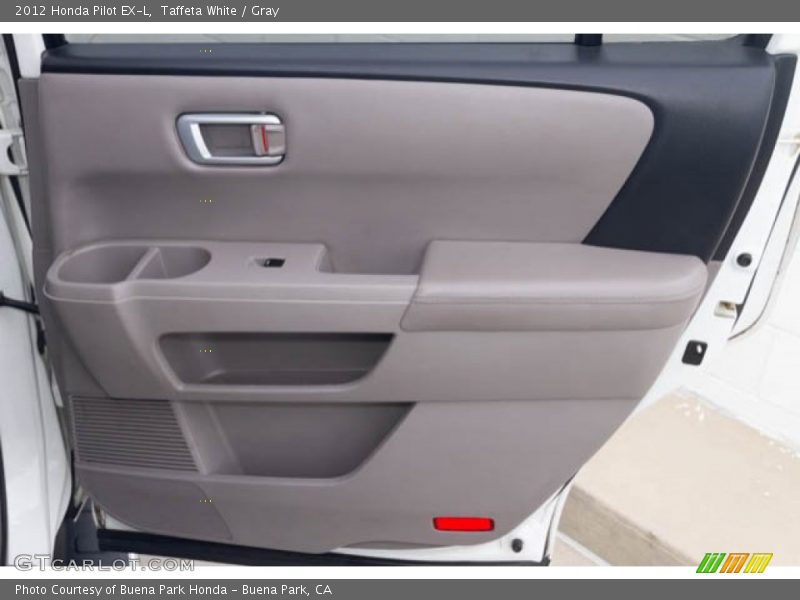 Taffeta White / Gray 2012 Honda Pilot EX-L