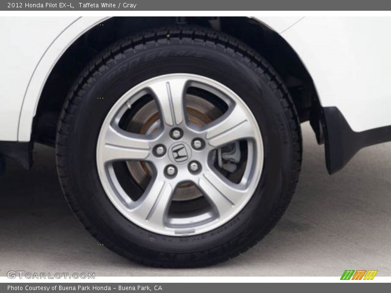 Taffeta White / Gray 2012 Honda Pilot EX-L