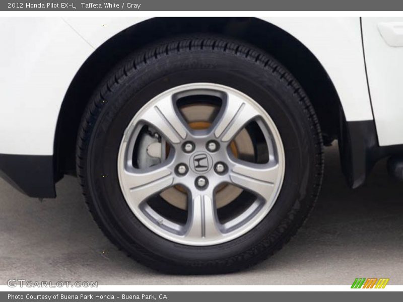 Taffeta White / Gray 2012 Honda Pilot EX-L