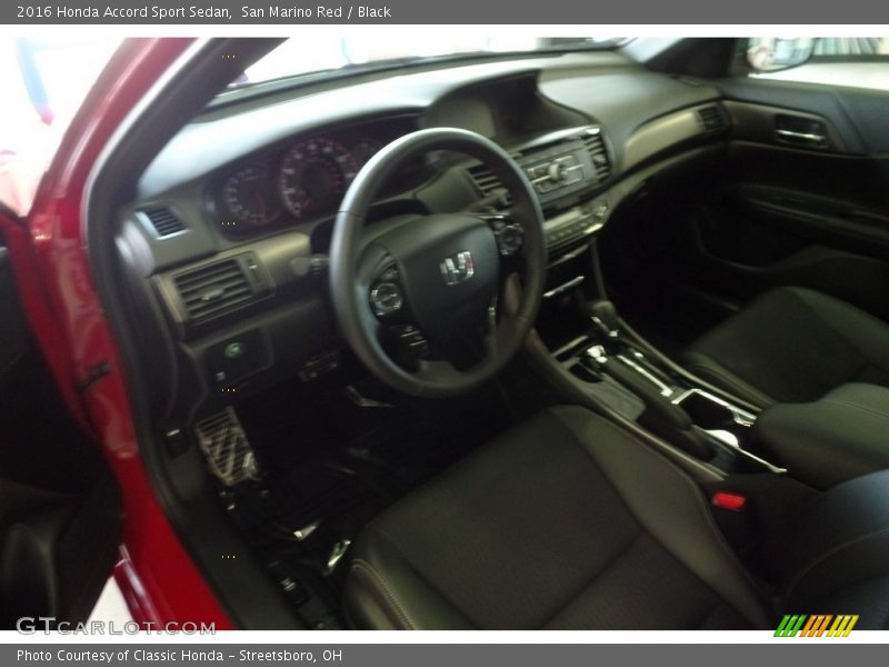 San Marino Red / Black 2016 Honda Accord Sport Sedan