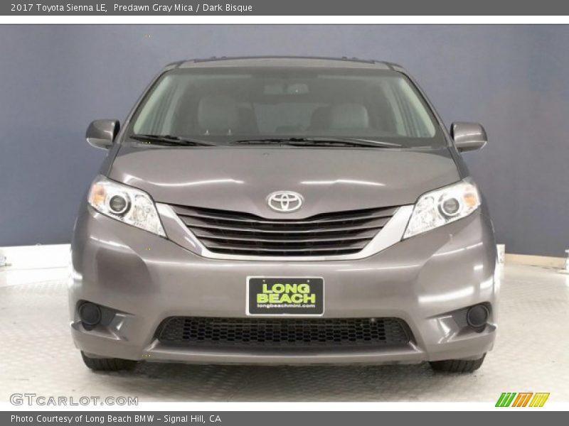 Predawn Gray Mica / Dark Bisque 2017 Toyota Sienna LE