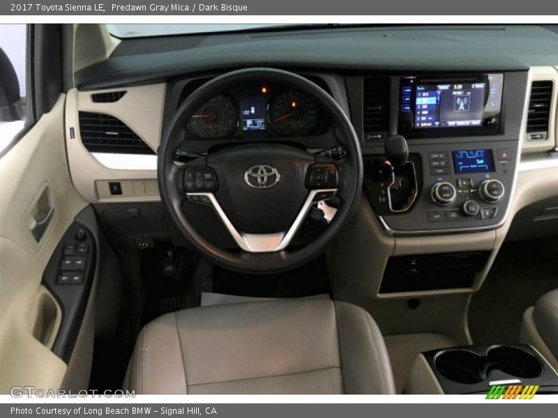 Predawn Gray Mica / Dark Bisque 2017 Toyota Sienna LE