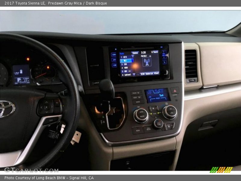 Predawn Gray Mica / Dark Bisque 2017 Toyota Sienna LE